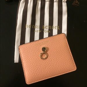 Henri Bendel blush/pink Card Case Wallet